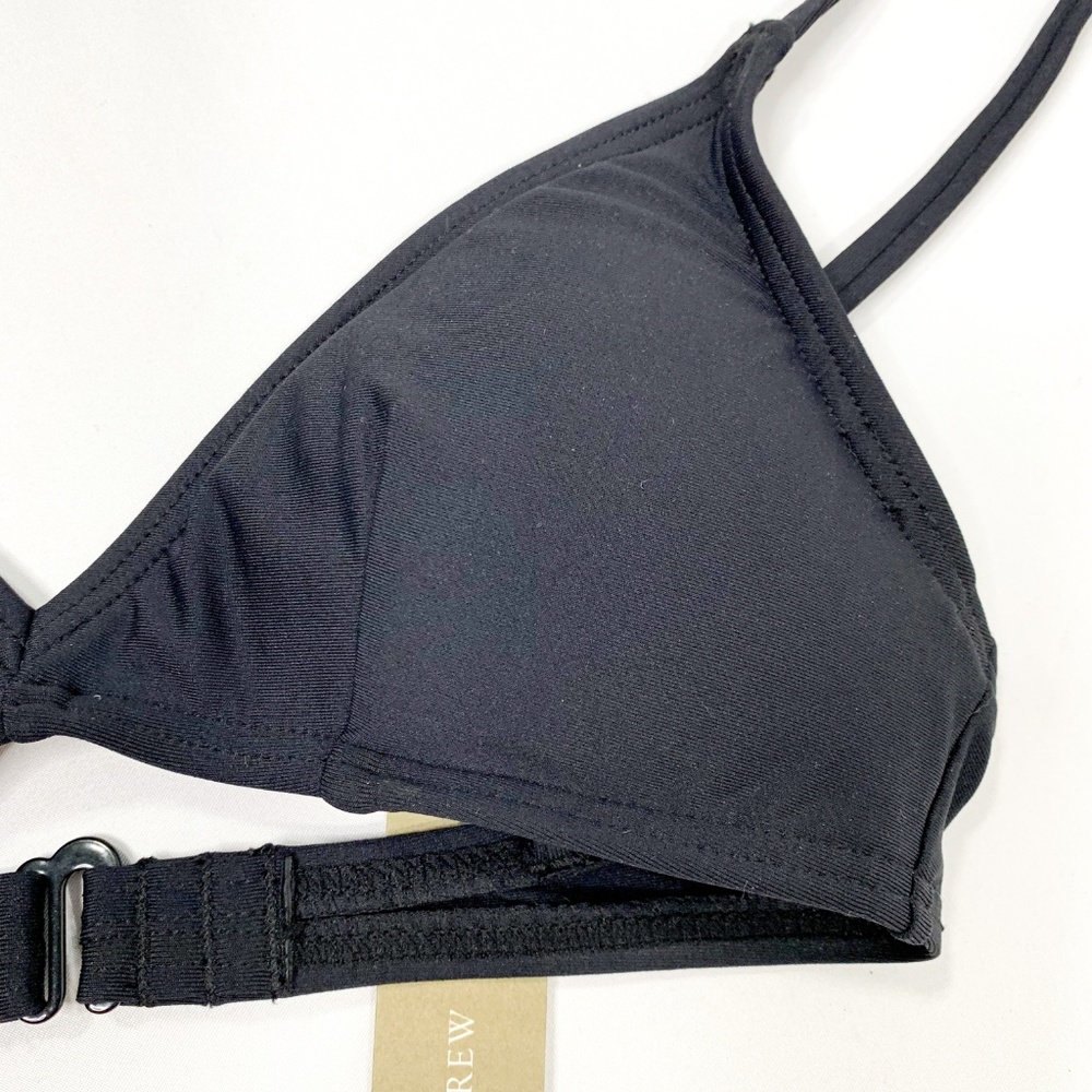 J. CREW French Black Bikini Top Classic Chic - Picture 4 of 7